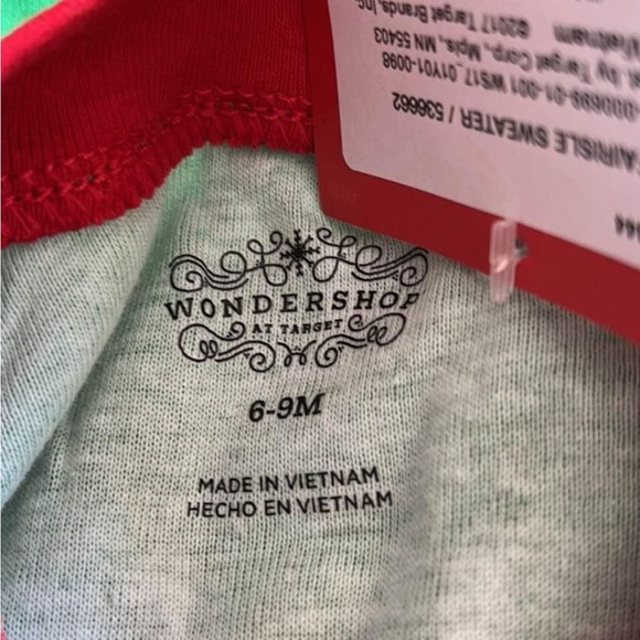 NWT elf baby footed pajamas pjs 6-9 months - Picture 5 of 6